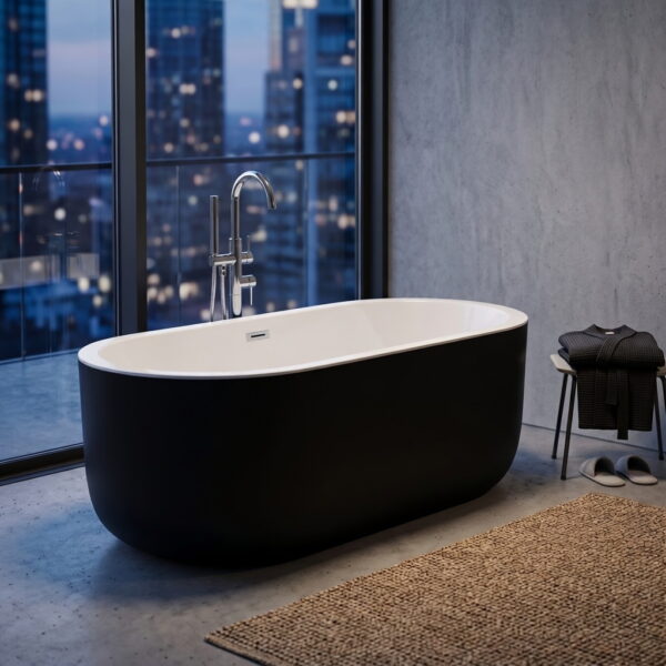 Акриловая ванна Black & White SB109 Black