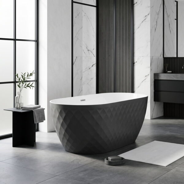 Акриловая ванна Black & White SB320 Grey