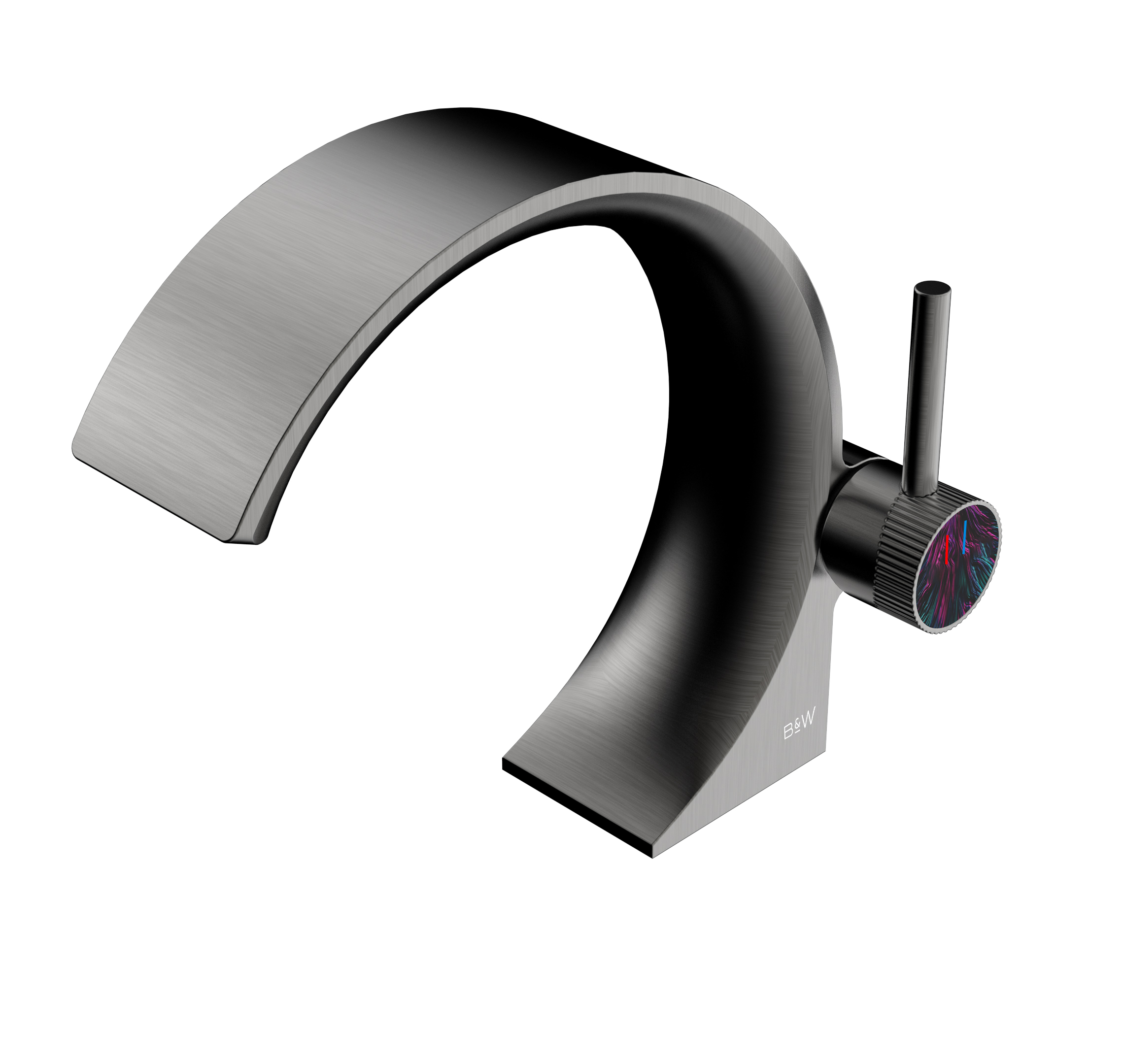 Смеситель для раковины Black&White GF-7106-GM